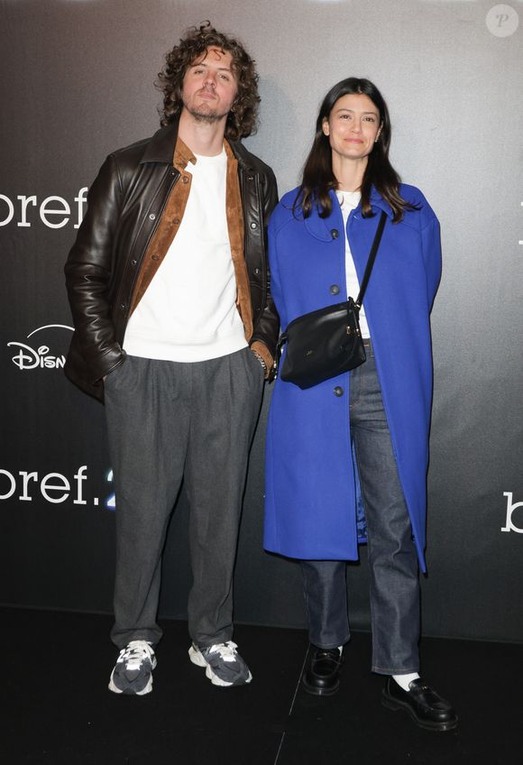 Thomas Soliveres, Lucie Boujenah à l'avant-première de la série Disney+ "bref.2" au cinéma le Grand Rex à Paris le 10 février 2025. © Coadic Guirec/Bestimage