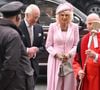 L'époux de la reine Camilla a malheureusement souffert "d'effets secondaires temporaires" de son traitement contre le cancer. Ayant d'ailleurs reporté tous ses engagements prévus pour cette journée ainsi que pour vendredi, le papa d'Harry et William - qui a rapidement retrouvé Clarence House - doit désormais se reposer.
10 mars 2025 : Des invités de marque assistent aux célébrations du Jour du Commonwealth à l'abbaye de Westminster, à Londres, en Angleterre : Le roi Charles III, la reine Camilla.Où : Londres, Royaume-Uni. ( © Cover Images via ZUMA Press)