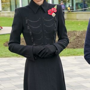 Catherine Kate Middleton, princesse de Galles, assiste à la cérémonie du souvenir de l'Armistice, au National Memorial Arboretum, à Burton-on-Trent, dans l'East Staffordshire le 11 novembre 2025. Photo par Arthur Edwards / Pa Photos / Bestimage