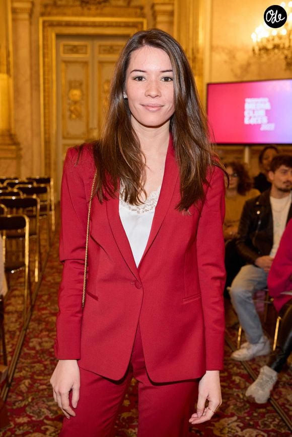 Exclusif - Émilie Broussouloux - Cérémonie des Trophées du MédiaClub’Elles dans les salons de l'Hôtel de Lassay à Paris le 9 février 2023. © Cyril Moreau/Bestimage