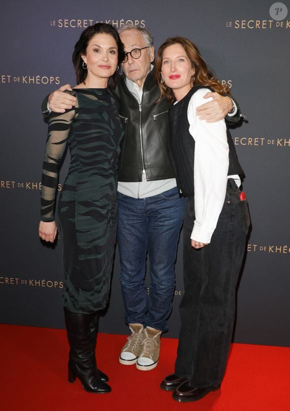 Barbara Schulz, Fabrice Luchini et Julia Piaton - Avant-première du film "Le Secret de Khéops" au Cinéma Pathé Wepler à Paris le 27 février 2025. © Coadic Guirec/Bestimage