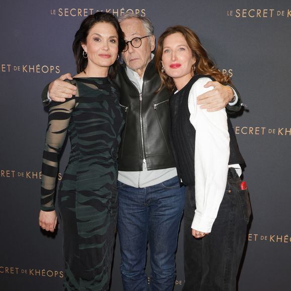 Barbara Schulz, Fabrice Luchini et Julia Piaton - Avant-première du film "Le Secret de Khéops" au Cinéma Pathé Wepler à Paris le 27 février 2025. © Coadic Guirec/Bestimage