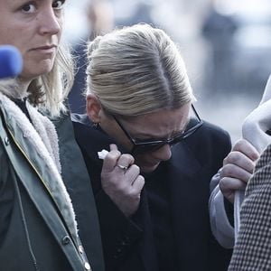Le couple s'est marié peu de temps avant le départ de Bruno Salomone.

Audrey Salomone - Arrivées aux obsèques de Bruno Salomone en l'église Sainte-Anne de Polangis de Joinville-le-Pont (Val-de-Marne) le 23 mars 2026. © Cyril Moreau Dominique Jacovides / Bestimage