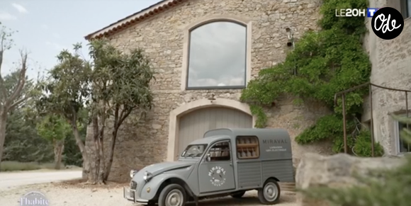Image du château de Miraval appartenant à Brad Pitt dans le Sud de la France. Image de TF1.