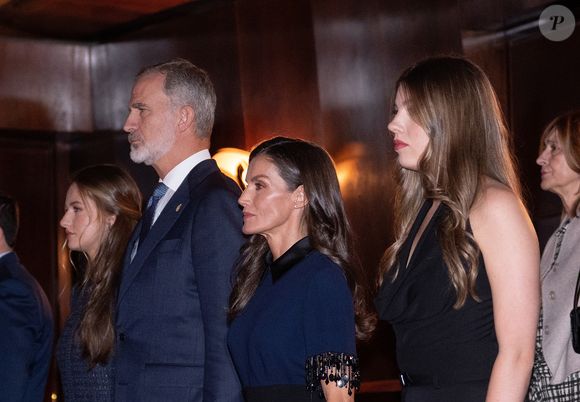 Le roi Felipe VI, la reine Letizia, la princesse héritière Leonor et la princesse Sofia assistent au concert de clôture de la 33ème Semaine musicale à Oviedo. Photo by LALO YASKY / BESTIMAGE