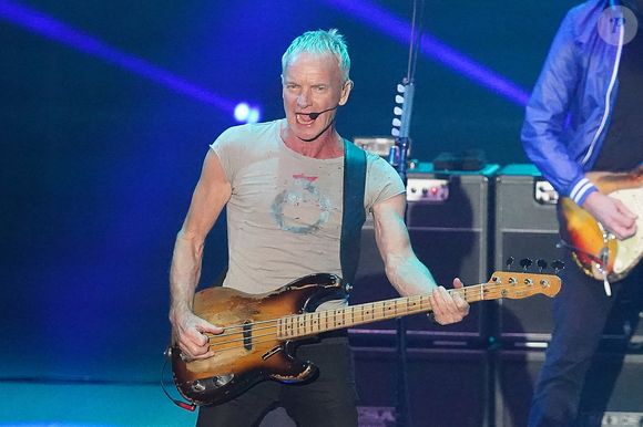 Sting sur scène à Madrid pour le concert Christmas by Starlite le 15 décembre 2023.  © Alterfotos / Panoramic / Bestimage