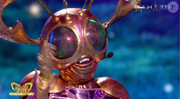 Le Scarabée éliminé en demi-finale de Mask Singer 8, capture d'écran TF1
