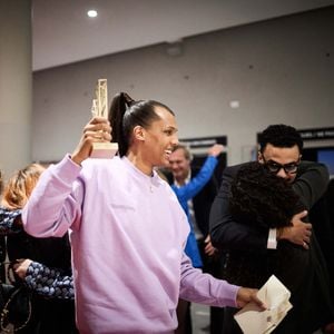 Exclusif - Le chanteur Stromae (Artiste masculin et Album "Multitude") en backstage de la 38ème cérémonie des Victoires de la musique à la Seine musicale de Boulogne-Billancourt, France, le 10 février 2023. © Moreau-Veeren/Bestimage