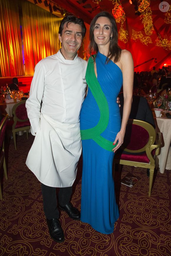Exclusif - Yannick Alléno et sa femme Laurence Bonnel - Dîner de gala "Mille et Une Nuits pour Mille et Un Coeurs", organisé par Dominique Ouattara dans le cadre de sa fondation "Children of Africa", qui vient en aide aux enfants d'Afrique, dans les secteurs de la santé, de l'éducation, le social et les centres subventionnés, à Abidjan. Le 11 mars 2016
© Olivier Borde / Bestimage