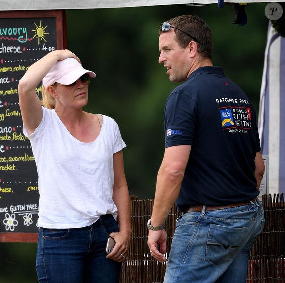 Autumn Phillips et son mari Peter Phillips - "2019 Festival of British Eventing" dans le parc Gatcombe au Royaume-Uni. Le 2 août 2019