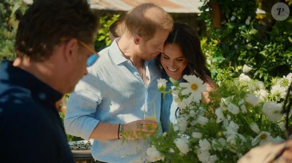 La série lifestyle de Meghan Markle sur Netflix a commencé à être diffusée — et se termine par un petit brunch entre amis en compagnie de son mari, le prince Harry, et de sa mère, Doria Ragland. Le 4 mars 2025 © JLPPA / Bestimage