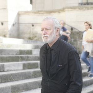 Francis Huster - Obsèques de Catherine Lachens en l'église Saint-Roch à Paris le 7 octobre 2023. © Christophe Clovis/Bestimage