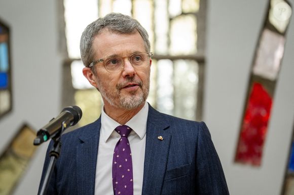 Le roi Frederik X prend la parole lors d'un événement de retour à la Bibliothèque nationale de Lituanie à Vilnius, Lituanie, le jeudi 29 janvier 2026. 
Ritzau Scanpix / Bestimage