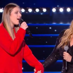 Helene Ségara sur le plateau de la Star Academy, 23 décembre 2023.