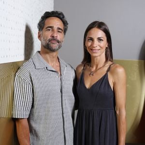 Exclusif - Florent Peyre et sa compagne Virginie Stref au Festival du Cinéma Francais et de la gastronomie d'Aix-Les-Bains, le 7 juin 2025. 

Photo : Denis Guignebourg / Bestimage