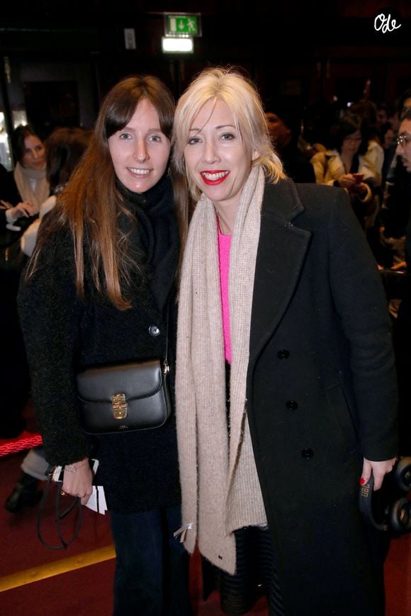 Exclusif - Clémence Rochefort (actrice) et Estelle Simon - Répétition générale de la pièce « Un président ne devrait pas dire ça… » au Théâtre Libre à Paris, en France. Le 16 février 2023. 
© Bertrand Rindoff / Bestimage