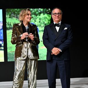 Le gala caritatif "Knights of Charity" s'est tenu ce mercredi au Château de la Croix des Gardes, sur les hauteurs de Cannes.
Exclusif - Sharon Stone et Andy Garcia - Dîner de charité "Knights of Charity" au Château de la Croix des Gardes à Cannes © Bruno Bebert / Bestimage