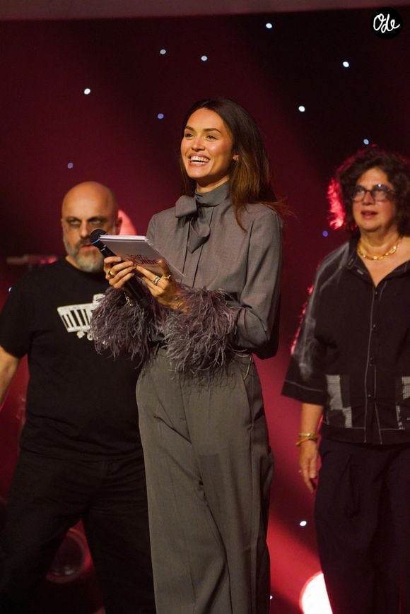 Exclusivité - Diane Leyre - Gala "Tous les talents chantent contre le cancer" aux Folies Bergères à Paris, le 8 juin 2026. 

© Anne-Sophie Guebey / Bestimage