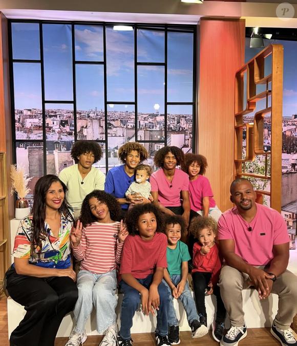 La famille Jean Zephirin de "Familles nombreuses, la vie en XXL" sur Instagram