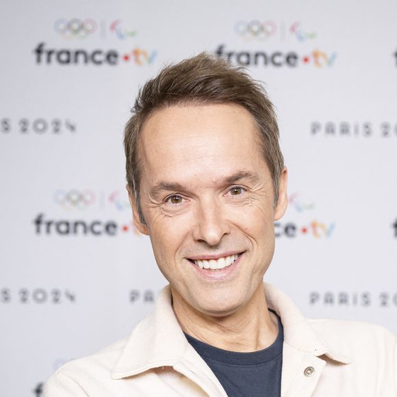 Damien Thévenot lors de la présentation des journalistes et chroniqueurs de France Télévisions pour les Jeux Olympiques 2024 au musée de l'Homme à Paris, le 11 juin 2024.
Pierre Perusseau / Bestimage