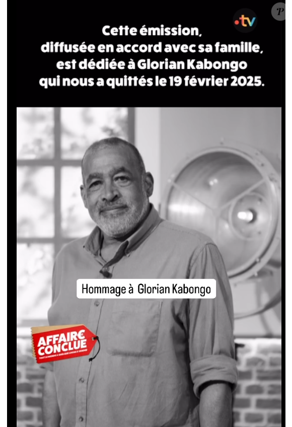 "Affaire conclue" rend hommage à Glorian Kabongo dans son émission du 5 mars 2025, sur France 2