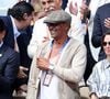 Nasser al-Khelaïfi (président du PSG) et Yannick Noah lors de la présentation du trophée de la Ligue des champions sur le court Philippe-Chatrier lors des internationaux de France de Tennis de Roland Garros 2025 (Jour 9), à Paris, France, le 2 juin 2025. © Jacovides-Moreau/Bestimage