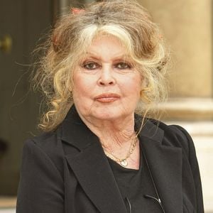 La légende du cinéma devenue militante des droits des animaux Brigitte Bardot quitte le Palais de l'Elysée à Paris, France. Photo by Thierry Orban/ABACAPRESS.COM