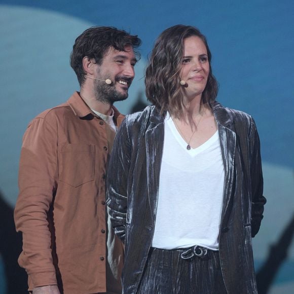 Exclusif - Jérémy Frérot, Laure Manaudou - Enregistrement de l'émission "La Chanson secrète 11" à Paris, diffusée le 24 juin sur TF1. © Cyril Moreau / Bestimage