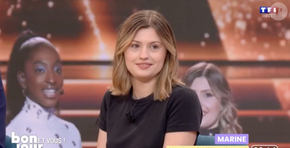 Marine, gagnante de la "Star Academy", dans la matinale "Bonjour !" de TF1