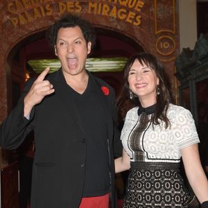 Eric Antoine et son ex-femme Calista - inauguration de la statue de cire de "Eric Antoine" au musée Grévin à Paris le 10 octobre 2018. © Coadic Guirec/Bestimage