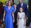 Ce mardi 26 juillet à l'occasion du douzième anniversaire de son frère, le prince George, Kate Middleton et le prince George ont partagé une adorable vidéo de leur progéniture sur la Toile...
Le Prince et la Princesse de Galles (Le prince William, prince de Galles, et Catherine (Kate) Middleton, princesse de Galles), le Prince George (Le prince George de Galles) et la Princesse Charlotte (La princesse Charlotte de Galles) regardent la finale masculine de Wimbledon entre Jannik Sinner et Carlos Alcaraz, au All England Lawn Tennis and Croquet Club, Wimbledon, Londres, Royaume-Uni, le 13 juillet 2025.