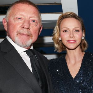Exclusif - Boris Becker et la princesse Charlène de Monaco - Le prince et la princesse de Monaco assistent au 90ème anniversaire de Mogy Moghadam au yacht Club de Monaco, le 1er mai 2026. © Claudia Albuquerque/Bestimage