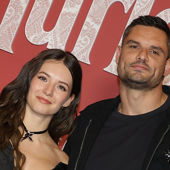 Florent Manaudou et sa compagne Elsa Bois - Avant-première du film "Hurlevent" au Grand Rex à Paris le 2 février 2026. © Coadic Guirec/Bestimage