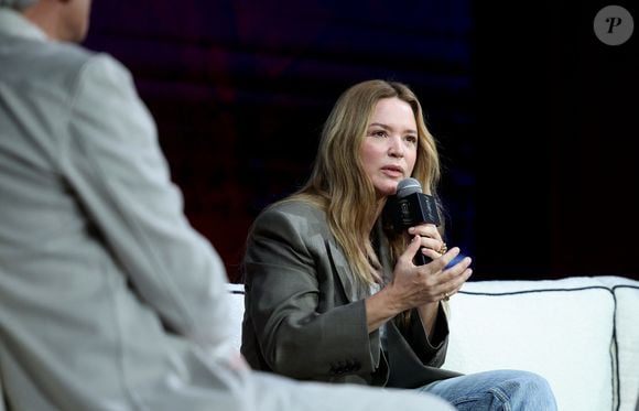 Virginie Efira lors d'une conversation avec V.Efira et C.Mastroianni dans le cadre de la 22ème édition du Festival International du Film de Marrakech, Maroc, le 30 novembre 2025. © Dominique Jacovides/Bestimage