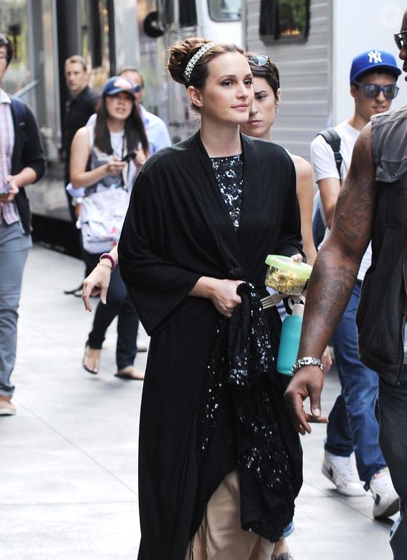 Leighton Meester - TOURNAGE DE LA SERIE GOSSIP GIRL A NEW YORK, LE 21 AOUT 2012