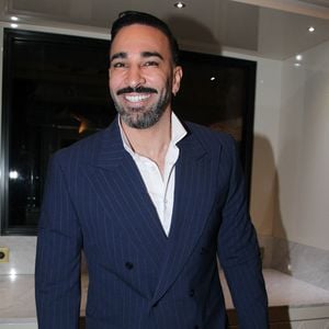 Adil Rami lors de la soirée de lancement du magazine Lui à l'hôtel Bowmann à Paris le 9 mars 2026. © Philippe Baldini / Bestimage