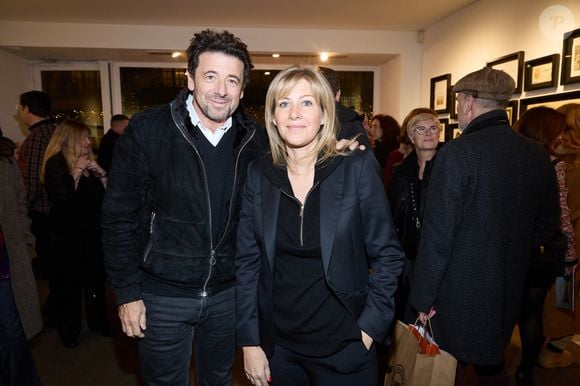 Exclusif -  Amanda Sthers et Patrick Bruel - Personnalités lors du vernissage de l'exposition de Amanda Sthers "Le lendemain, tout a changé" à la galerie "75 Faubourg" à Paris. Le 1er décembre 2022. 
© Cyril Moreau / Bestimage