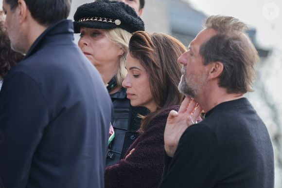 Stéphane de Groodt aux arrivées des obsèques d'Emilie Dequenne au cimetière Père Lachaise à Paris, France, le 26 mars 2025. © Cyril Moreau/Bestimage
