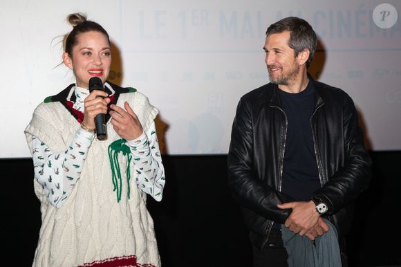 Marion Cotillard et son compagnon Guillaume Canet lors de l'avant-première du film "Nous finirons ensemble" au cinéma UGC Brouckère à Bruxelles, Belgique, le 23 avril 2019. © Alain Rolland/ImageBuzz/Bestimage