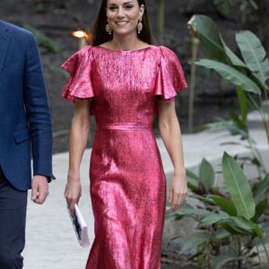 Le prince William et Catherine (Kate) Middleton arrivant pour une réception spéciale dans les ruines mayas de Cahal Pech à San Ignacio, Belize, organisée par Froyla Tzalam, le gouverneur général du Belize, à l'occasion du jubilé de platine de la reine, au cours de la troisième journée de leur tournée de les Caraïbes. Belize, le 21 mars 2022.
©Backgrid UK/ Bestimage