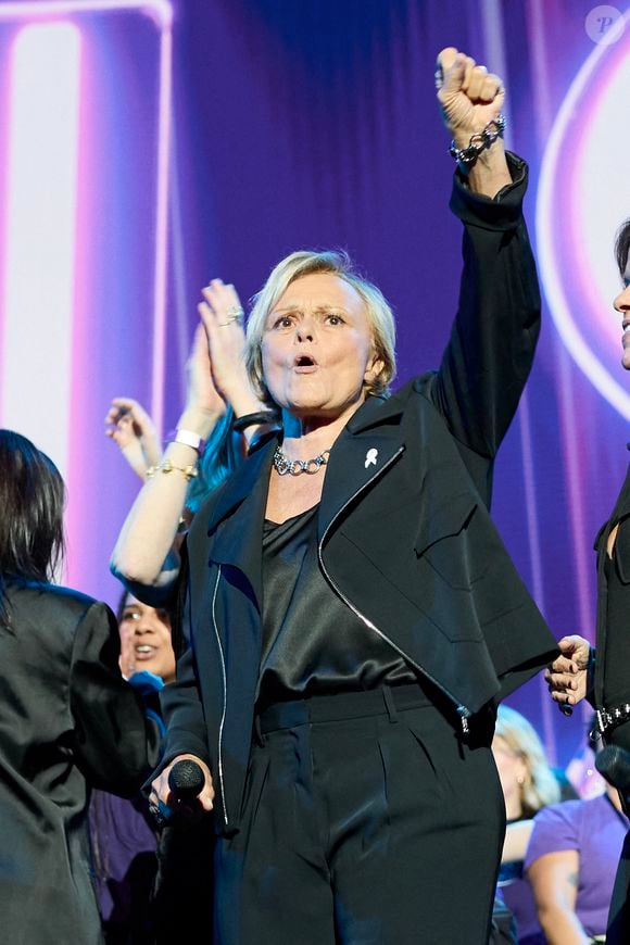 Exclusif - Muriel Robin - Enregistrement du concert "Nos voix pour toutes", au profit de La fondation des femmes, à l'Adidas Arena à Paris, diffusée le 11 décembre sur TMC
© Cyril Moreau-Coadic Guirec / Bestimage