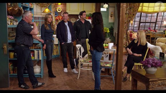 James Corden présente l'émission spéciale "Friends The Reunion" du casting de l'emblématique série "Friends", avec Jennifer Aniston, Courteney Cox, Lisa Kudrow, Matt LeBlanc, Matthew Perry, David Schwimmer et une invitée spéciale Lady Gaga.