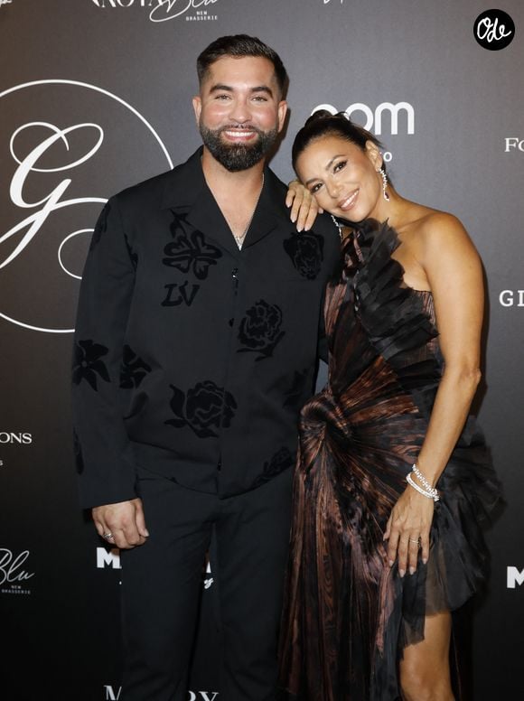 Kendji Girac,  Eva Longoria au photocall de la 11ème édition de la soirée Global Gift Gala à l'hôtel Four Seasons George V à Paris le 30 septembre 2023. © Marc Ausset-Lacroix / Bestimage