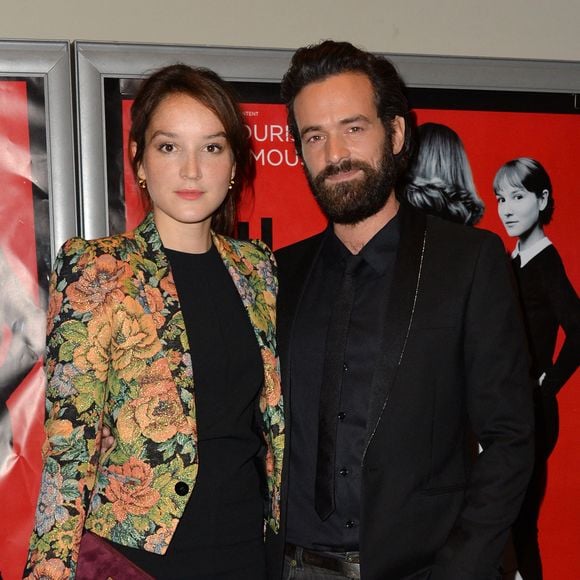 Anais Demoustier et Romain Duris assistent à l'avant-première parisienne de 'Une Nouvelle Amie' au Mk2 Bibliotheque le 3 novembre 2014 à Paris, France. Photo Laurent Zabulon/ABACAPRESS.COM