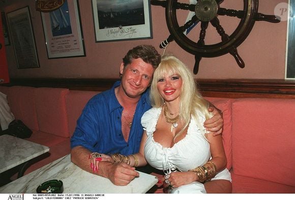 Lolo Ferrari chez Patrick Sébastien à Saint-Tropez. Angeli/Garcia - Bestimage