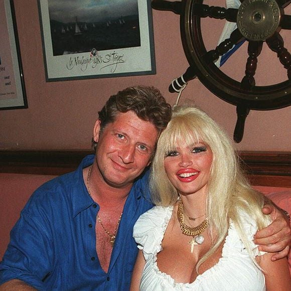 Lolo Ferrari chez Patrick Sébastien à Saint-Tropez. Angeli/Garcia - Bestimage