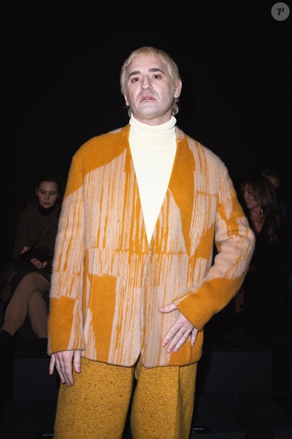 Nicolas Maury - Front row du défilé "Zegna" lors de la Fashion week de Milan (MLFW), le janvier 2024.