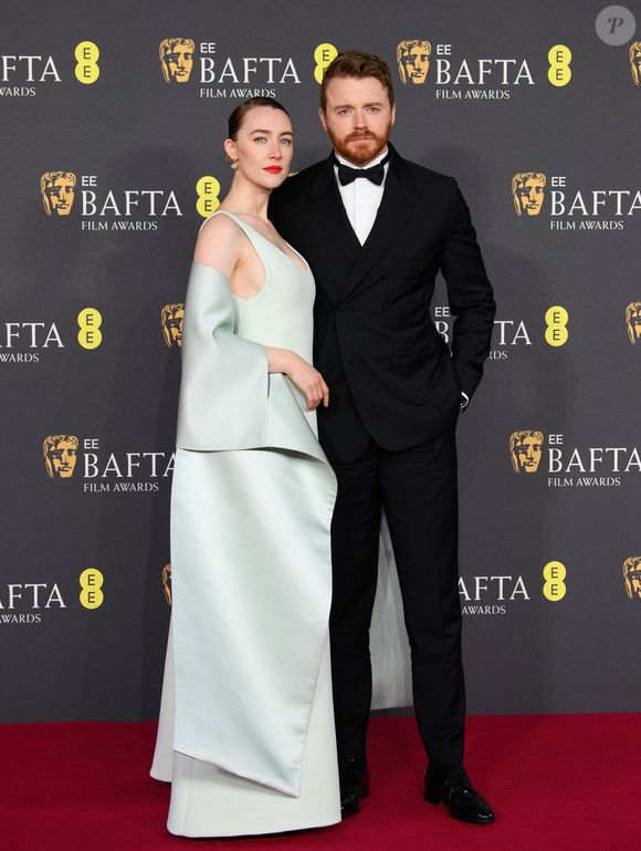 Saoirse Ronan and Jack Lowden - Photocall de la 78ème cérémonie des British Academy Film Awards (EE BAFTA) au Royal Albert Hall à Londres, le 16 février 2025.
©GOFF INF / BESTIMAGE