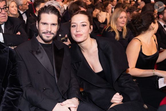 Adèle Exarchopoulos et son compagnon François Civil - Cérémonie de la 50ème édition de la cérémonie des César à l'Olympia à Paris, France, le 28 février 2025 © Dominique Jacovides - Olivier Borde / Bestimage
