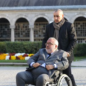 Dominique Farrugia lors des obsèques du journaliste français Philippe Gildas au cimetière du Père Lachaise à Paris, France, le 5 novembre 2018. Photo by ABACAPRESS.COM